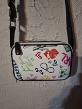 Karl Lagerfeld Paris  GRAFFITI Simone Bag Crossbody NWT Ret. 198.00