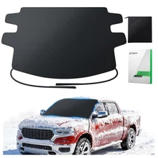 Zanch Upgrade Windshield Cover for Ice & Snow [Fast Install & Removal] 600D