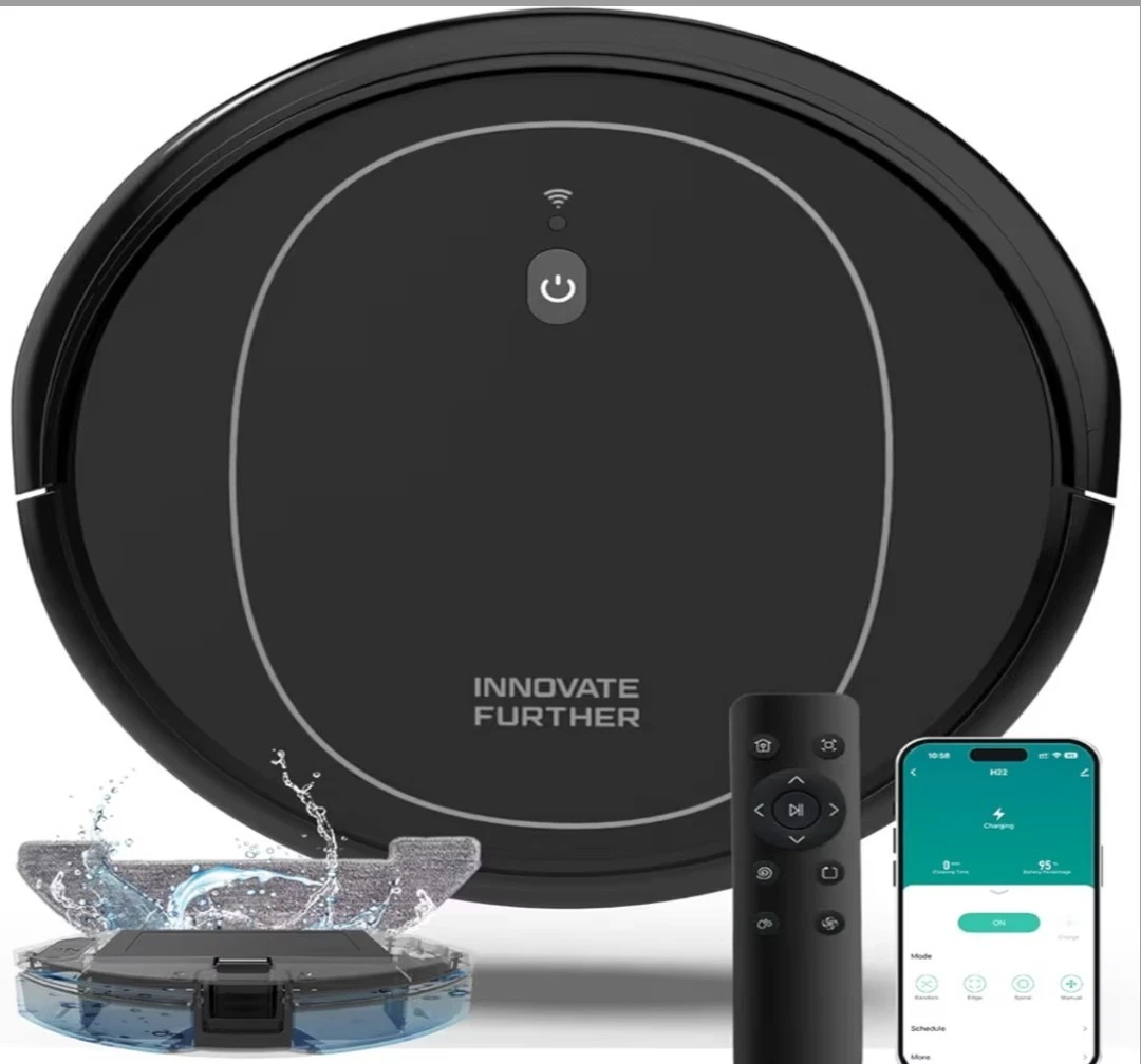 Robot Vacuum & Mop 5000Pa, Wi Fi Vacuum