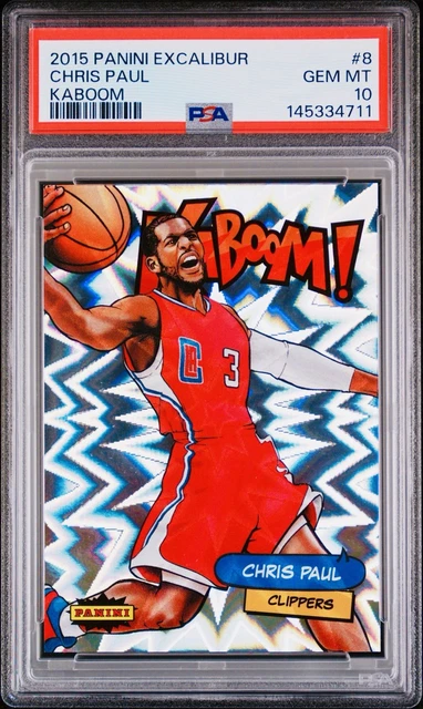 2015 Chris Paul Panini Excalibur Kaboom Vertical Holo PSA 10 #8 KABOOM! GEM SP