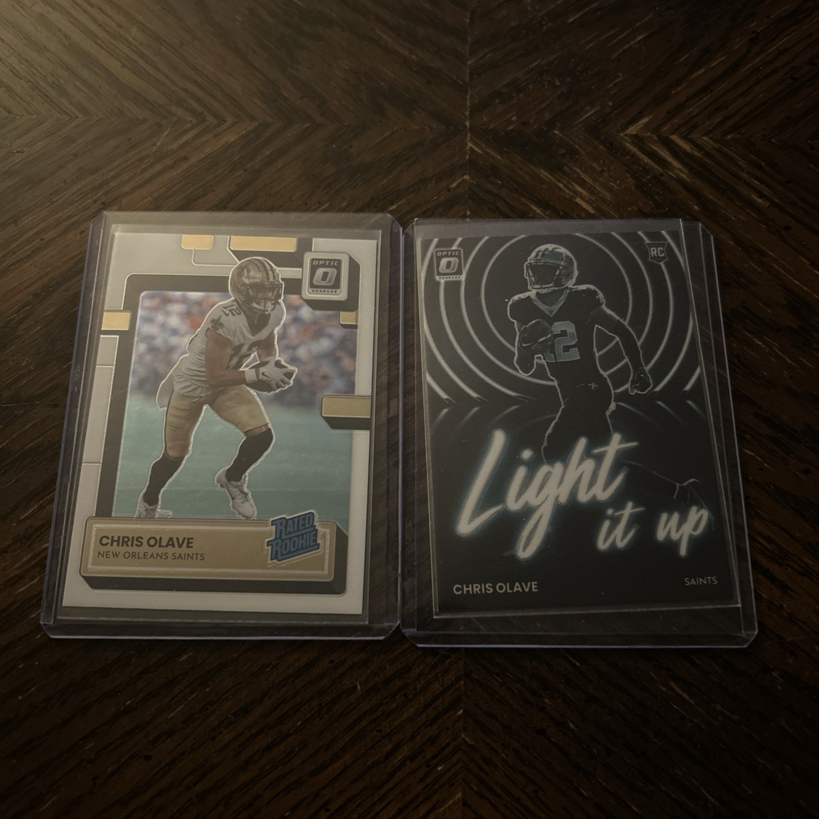 2022 Chris Olave Optic Light It Up And Base Rookie