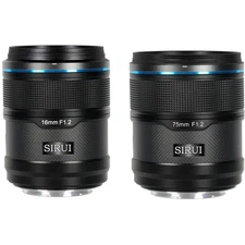 Sirui Sniper 2 Lens Kit- 16mm f/1.2 , 75mm f/1.2 (Sony E , Nikon Z , FUJIFILM X)