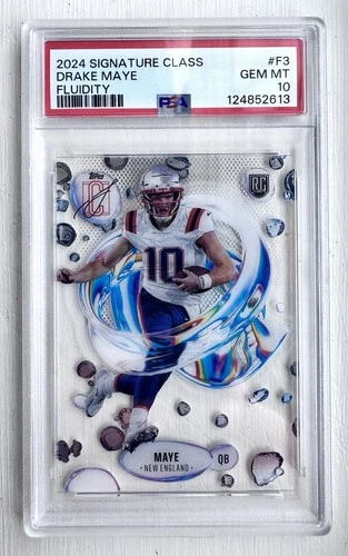 DRAKE MAYE ~ 2024 TOPPS SIGNATURE CLASS FLUIDITY #F3 ROOKIE RC ~ PSA 10 GEM MINT