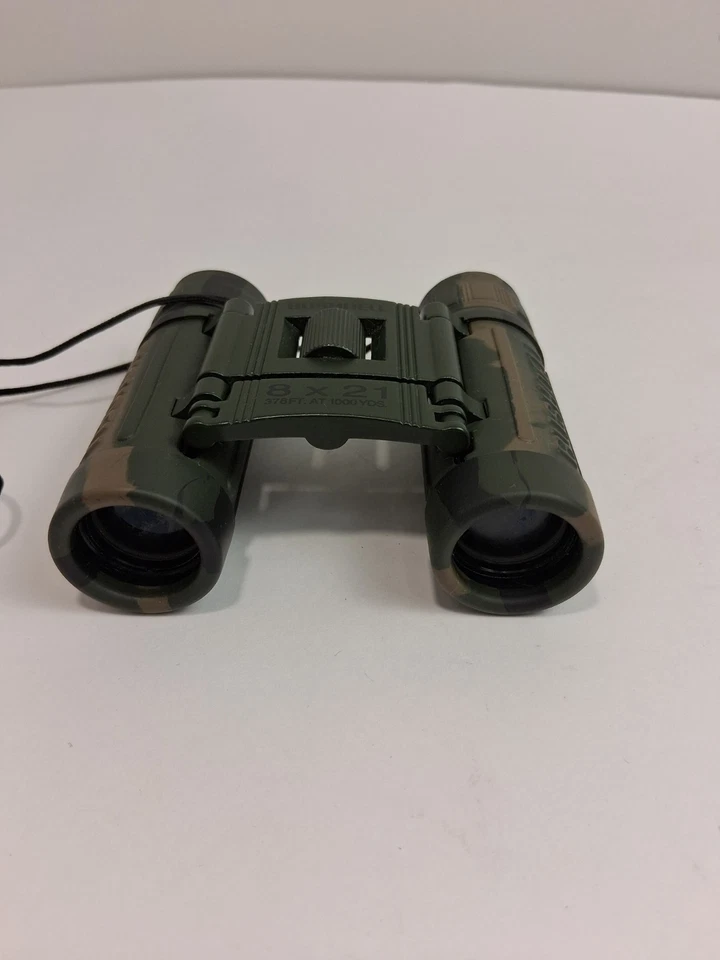 Binoculars Bushnell 8x21 Compact Camo 378 ft at 1000 Yards w/Black Belt Case - Image 2 of 4