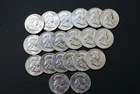 BU 1963 90% Silver Franklin Half Dollars - Roll of 20 - $10 Face Value