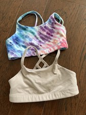 Athleta Girl Upbeat Sports Bra Size Medium (8-10) Light Pink