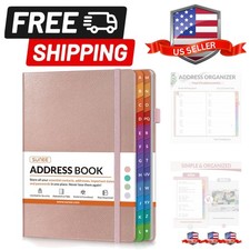 Address Book with Colorful Alphabetical Tabs, Address Notebook Organizer for ...