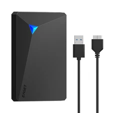 EAGET 500GB 1TB External Hard Drive Portable HDD USB 3.0 for PC/Mac/Laptop/PS4/5
