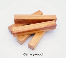 Canarywood Pen Blanks - Multiple Sizes - You Pick Size Grain