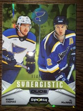 2024-25 Upper Deck Synergy - Synergistic Duos MacInnis, Thomas #SD-7 Green /199