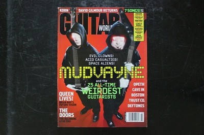 GUITAR WORLD Magazine October 2002 #10 MUDVAYNE David Gilmour Queen Pantera