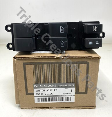 25401-ZL10C Genuine Nissan Infiniti Switch Assy-Power Window Main