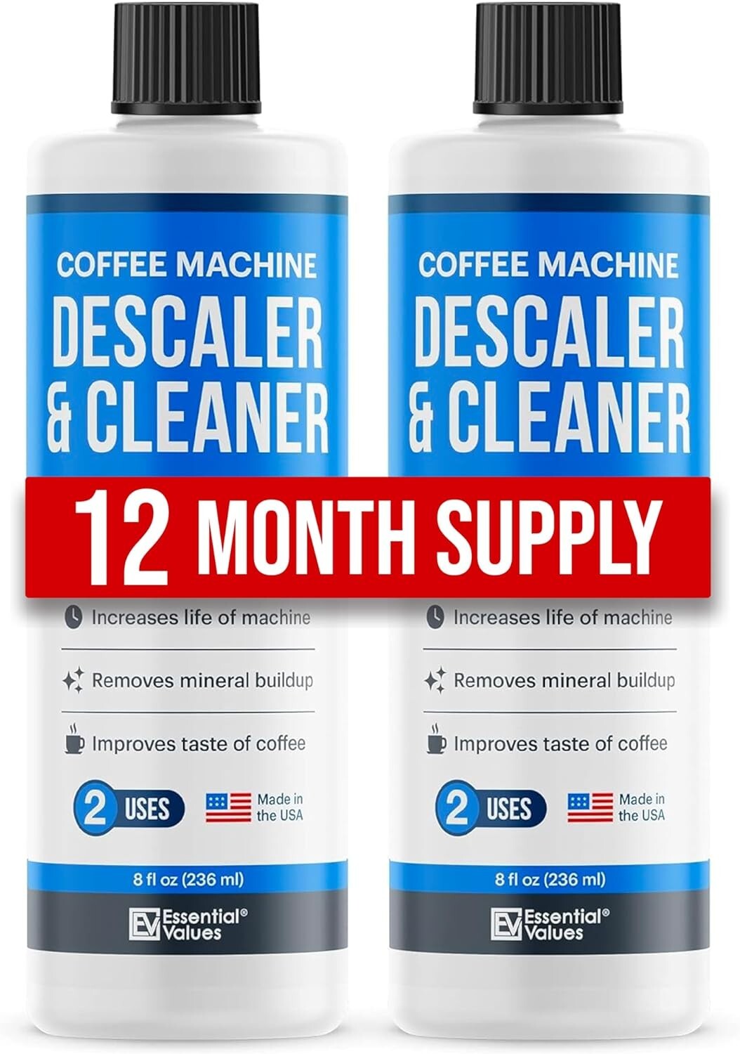 Keurig Compatible Descaling Solution & Keurig Cleaner (4 Uses)
