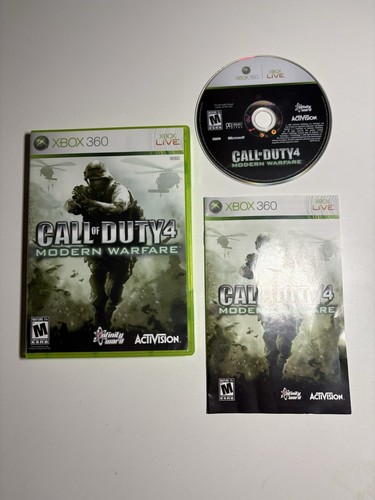 Call Of Duty 4 Modern Warfare (Xbox 360, 2007) CIB Complete w/Manual Tested