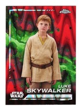 2024 Topps Chrome Star Wars - 70 Luke Skywalker - Red Raywave