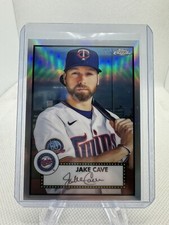 2021 Topps Chrome Platinum Anniversary Jake Cave #345 Refractor A3