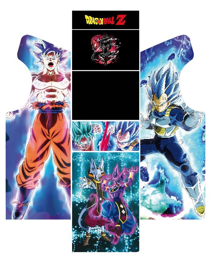 Stickers borne arcade Dragon Ball pour habiller votre salle de jeux