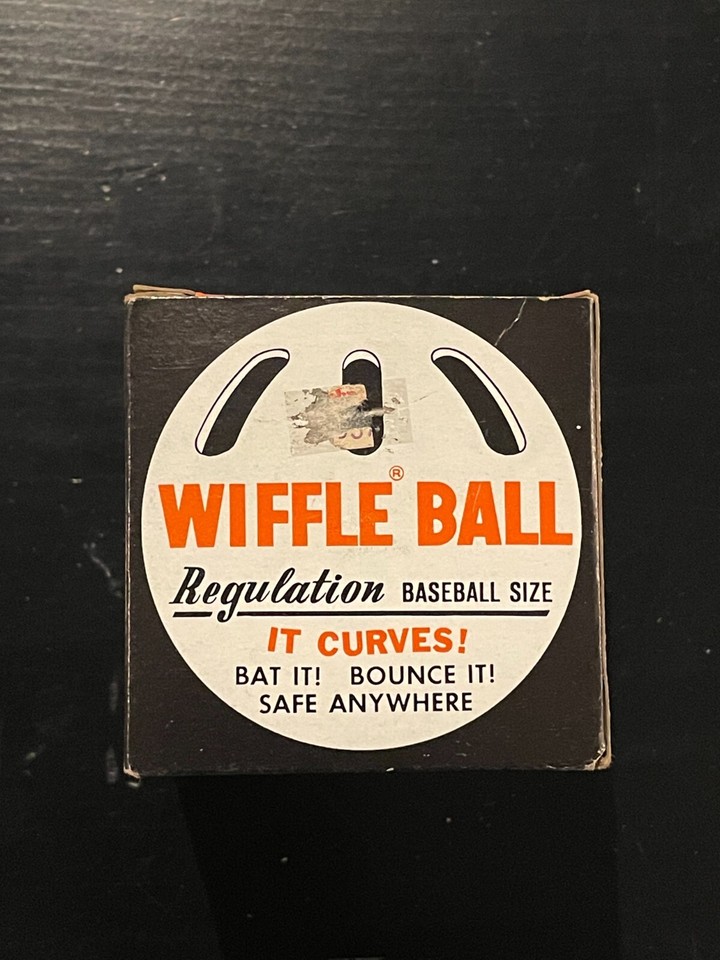 Vintage Wiffle Ball Regulation Baseball Size Empty Box Scott McGregor