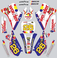 Graphics for Yamaha YZ 125 250 YZ125 YZ250 1996-2001  Decals Ricky Bobby Wonder