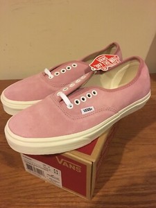 vans authentic herringbone pink