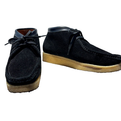 Padmore & Barnes x YMC Wallabee Original Boot Mens 4 Moccasin Suede Black