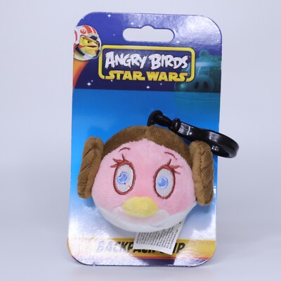 Angry Birds Star Wars Princess Leia Backpack Clip Plush | 3'' 2012 CWT Collection
