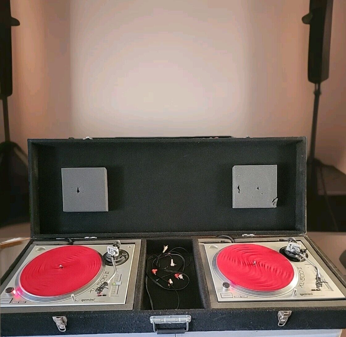 Vintage Gemini XL-500 II Turntables And Gemini Coffin Road Vintage Gemini XL-500 II Turntables And Gemini Coffin Road