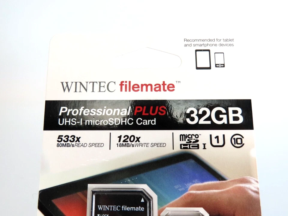New Wintec Filemate Professional microSDHC Card 32GB w/ Adapter Sealed - Image 2 of 4