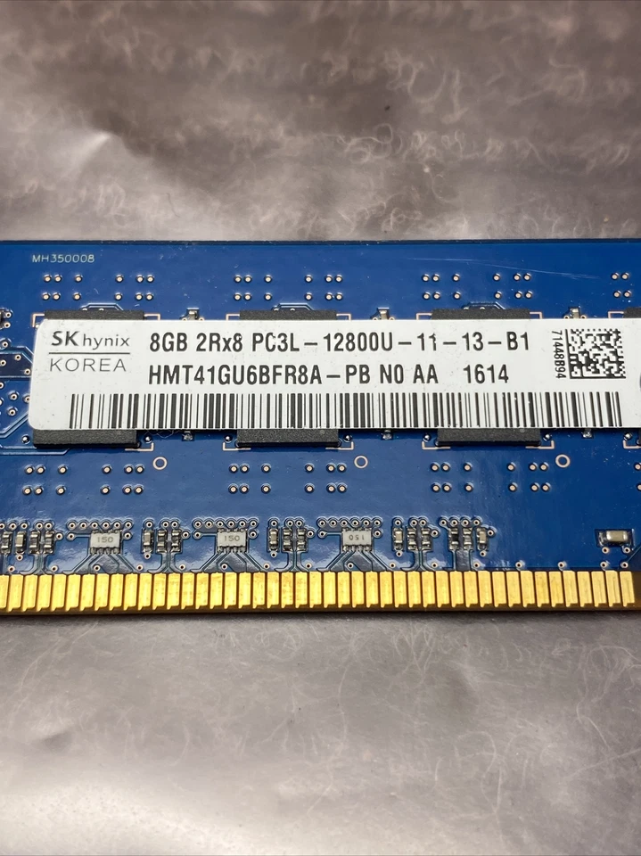 SK Hynix 8GB (1-Stick) PC3-12800 DDR3 1600 Desktop Memory RAM HMT41GU6BFR8A-PB - Image 4 of 4