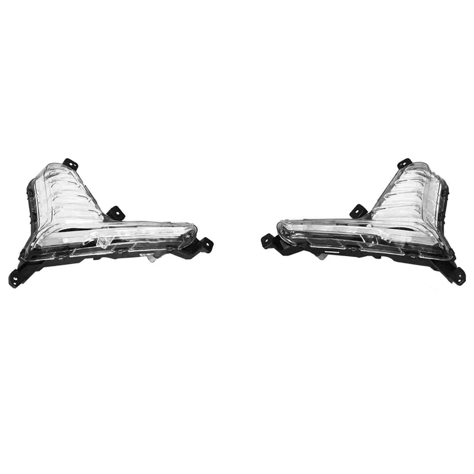 For 2018 2019 Hyundai Sonata LED DRL Daytime Running Fog Lamps Lights 2pc Set - Image 2 of 3