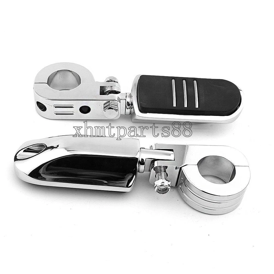 Abrazaderas de estriberas de carretera de 1-1/4" para Harley-Davidson Fatboy Heritage Softail Foto 4 de 4