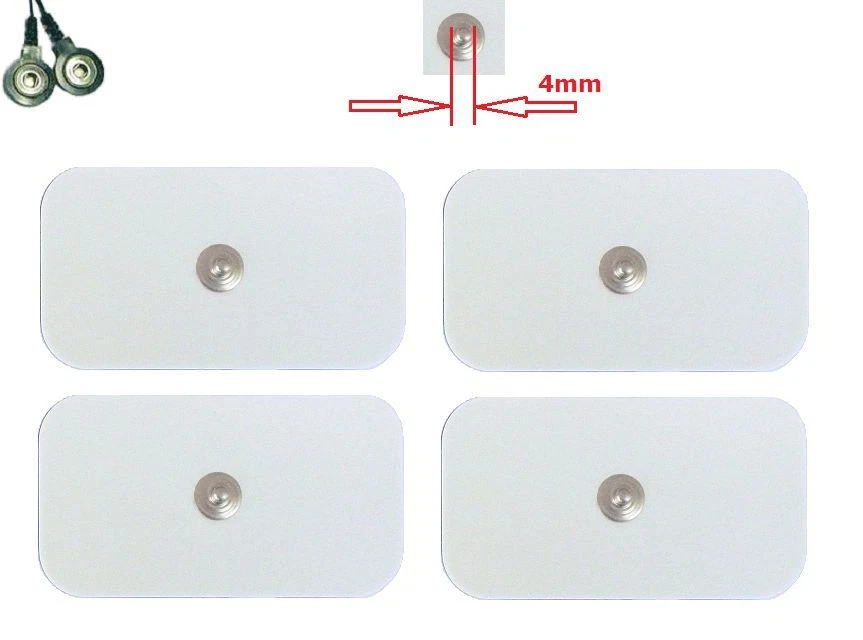 ^no 12 Elettrodi Foam originali Miapharma Mp6 4,5x8cm clip 4mm lunga durata univ