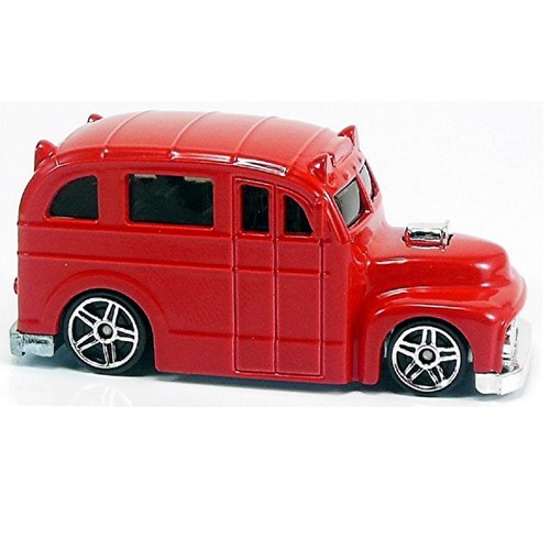 MATTEL HOT WHEELS SCHOOL BUSTED RED BUS HW DESIGNS V2593 NEW - Picture 2 of 2