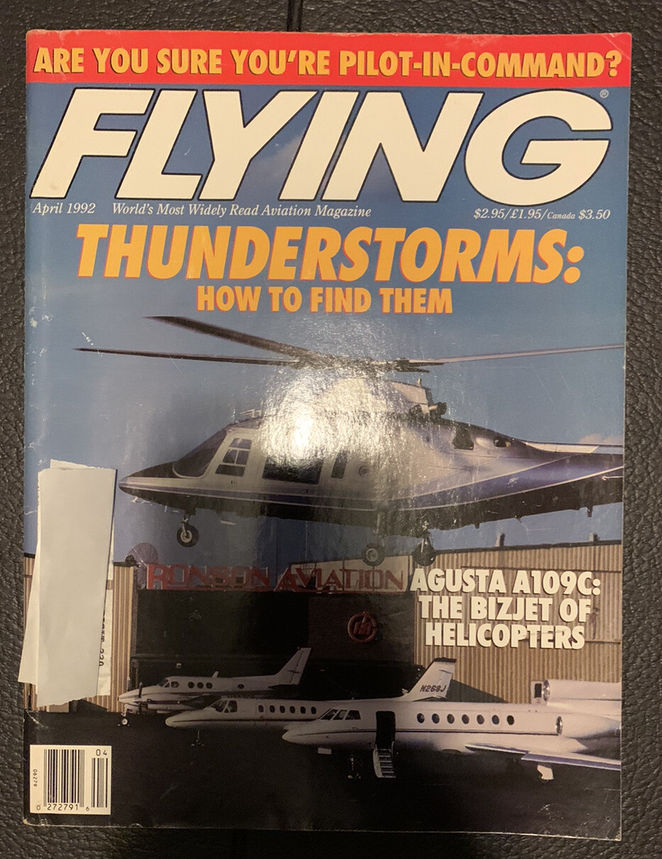 Flying Magazine April 1992 Thunderstorms How To Find Them | eBay