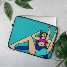Laptop Sleeve 15" Yoga Pose Art
