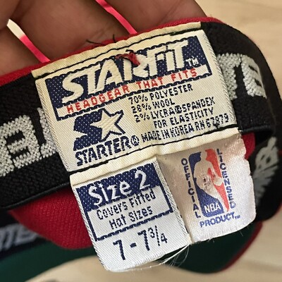 CHICAGO BULLS ビンテージ キャップ STARTER JORDAN Vintage Starter Chicago Bulls Logo Snapback Hat Cap 90s