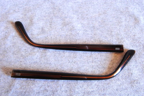american optical vintage eyeglass temples pair nos 140mm brown