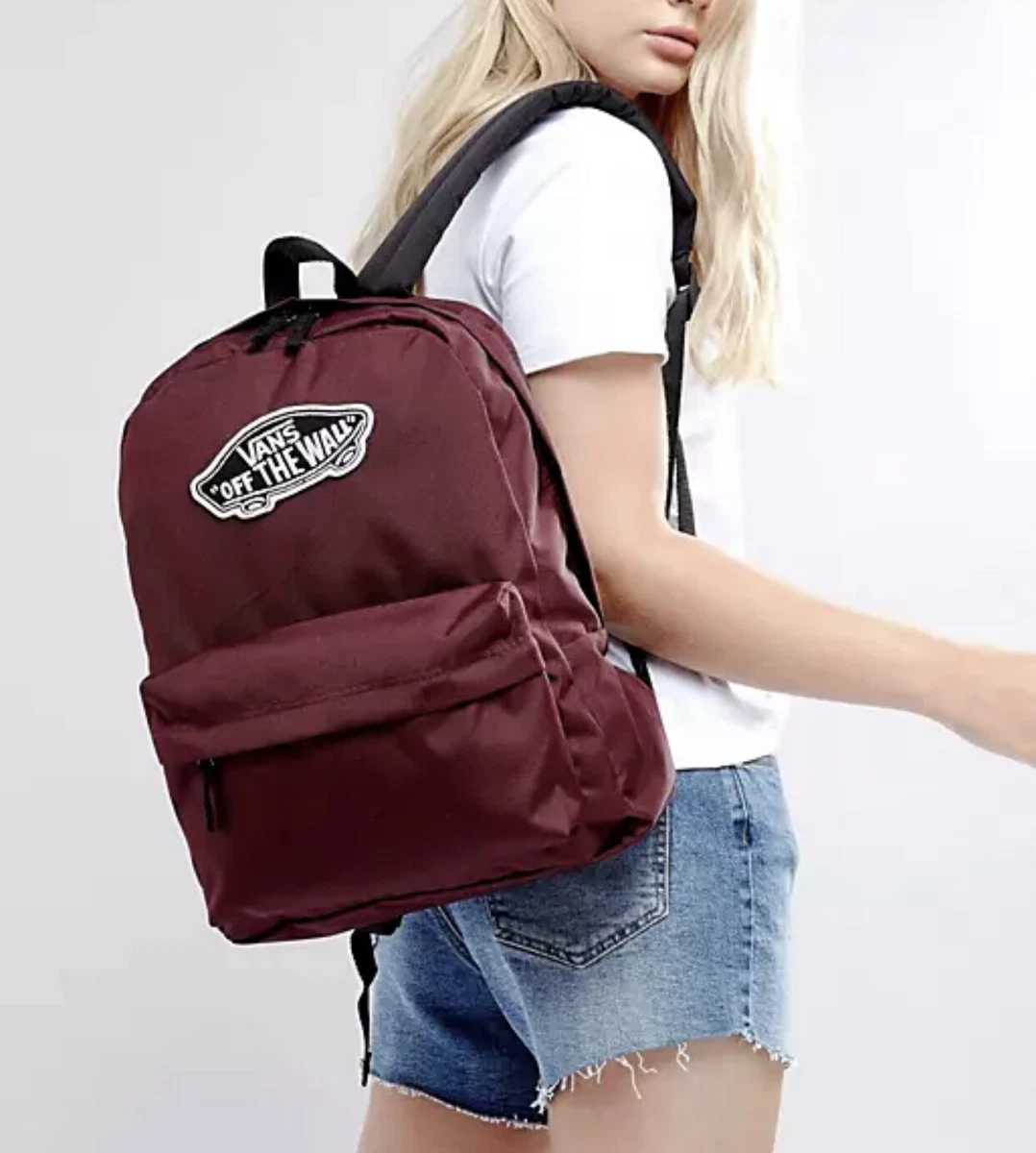 Realm Backpack Burgundy Laptop Bag Unisex One Size VN0A3UI64QU |