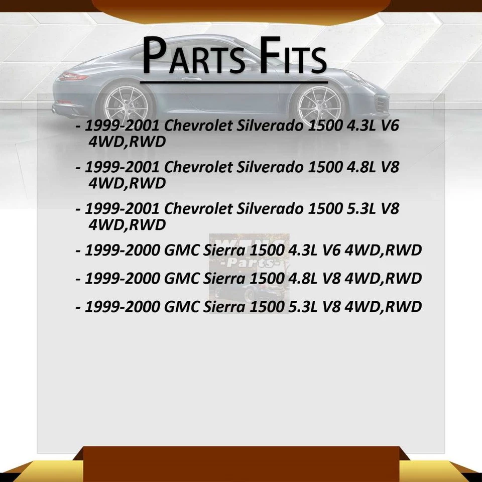 For GMC Sierra 1500 1999-2000 4WD RWD Front Rear Shaft All Joints U-Joints 2PCS - Image 2 of 4