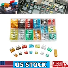 220pcs Car Blade Fuse Box Assortment Fuses Set Fit Truck RV Boat Motorcycle ATV