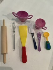 Children  s PLAY KITCHEN Toy Set KIDS WHISK UTENSIL Fork Cup Spatula