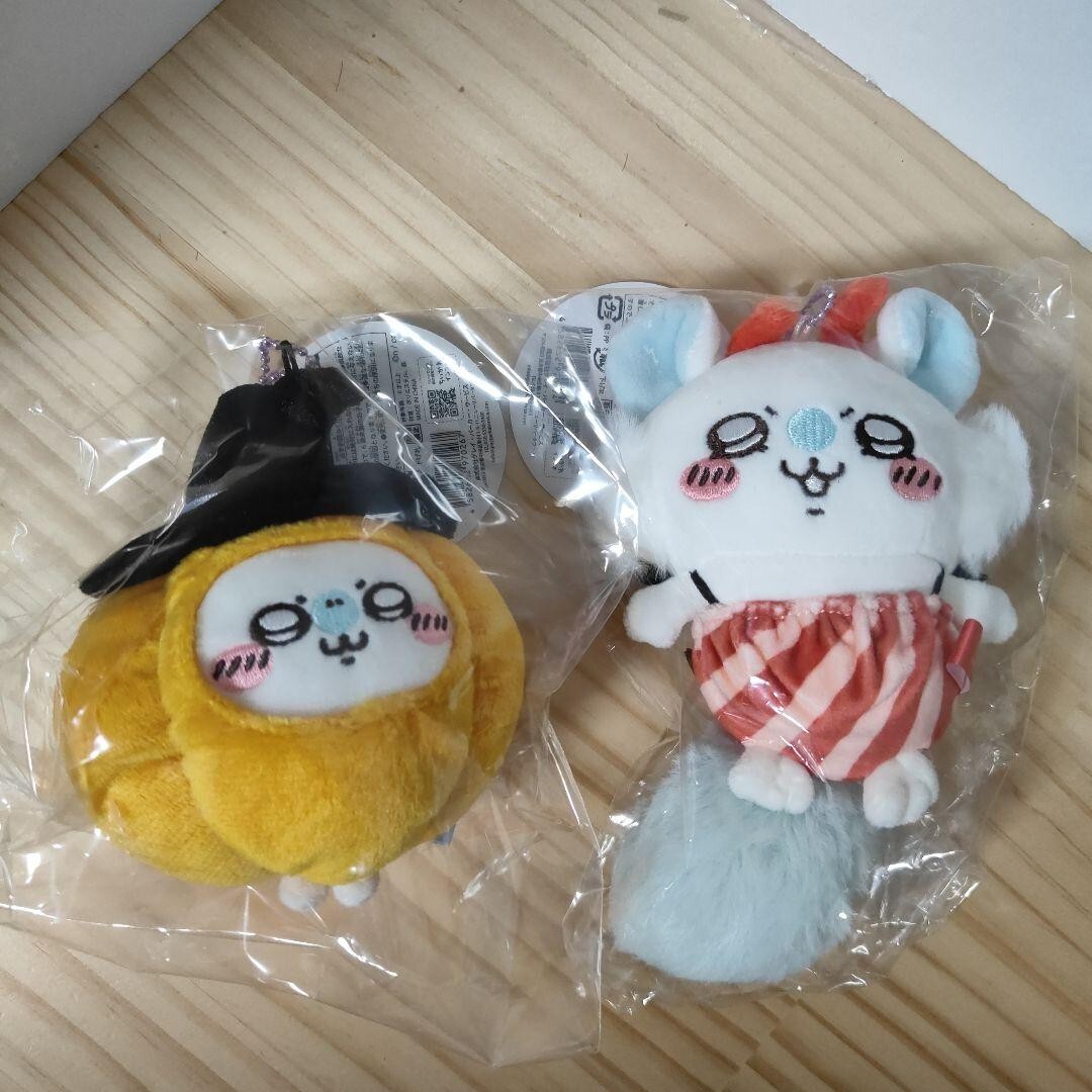 Chiikawa SET 2 Momonga Mascot Pumpkin & Devil Plush Halloween