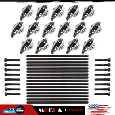 Rocker Arms and Pushrods Kit Fit for 4.8L 5.0L 5.3L 6.0L 6.2L LS1 LS2 ...