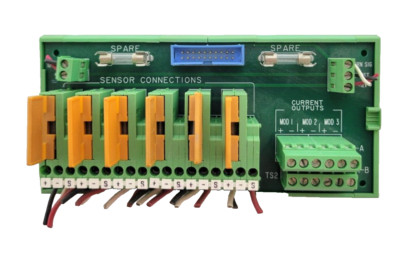 MSA P/N: 482080 Circuit Board W/ Module 6 Sensor Connection Blocks USED.