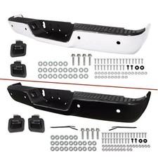 Black Chrome Rear Bumper Assembly For Dodge Ram 1500 09-18 19 2500 3500 10-12