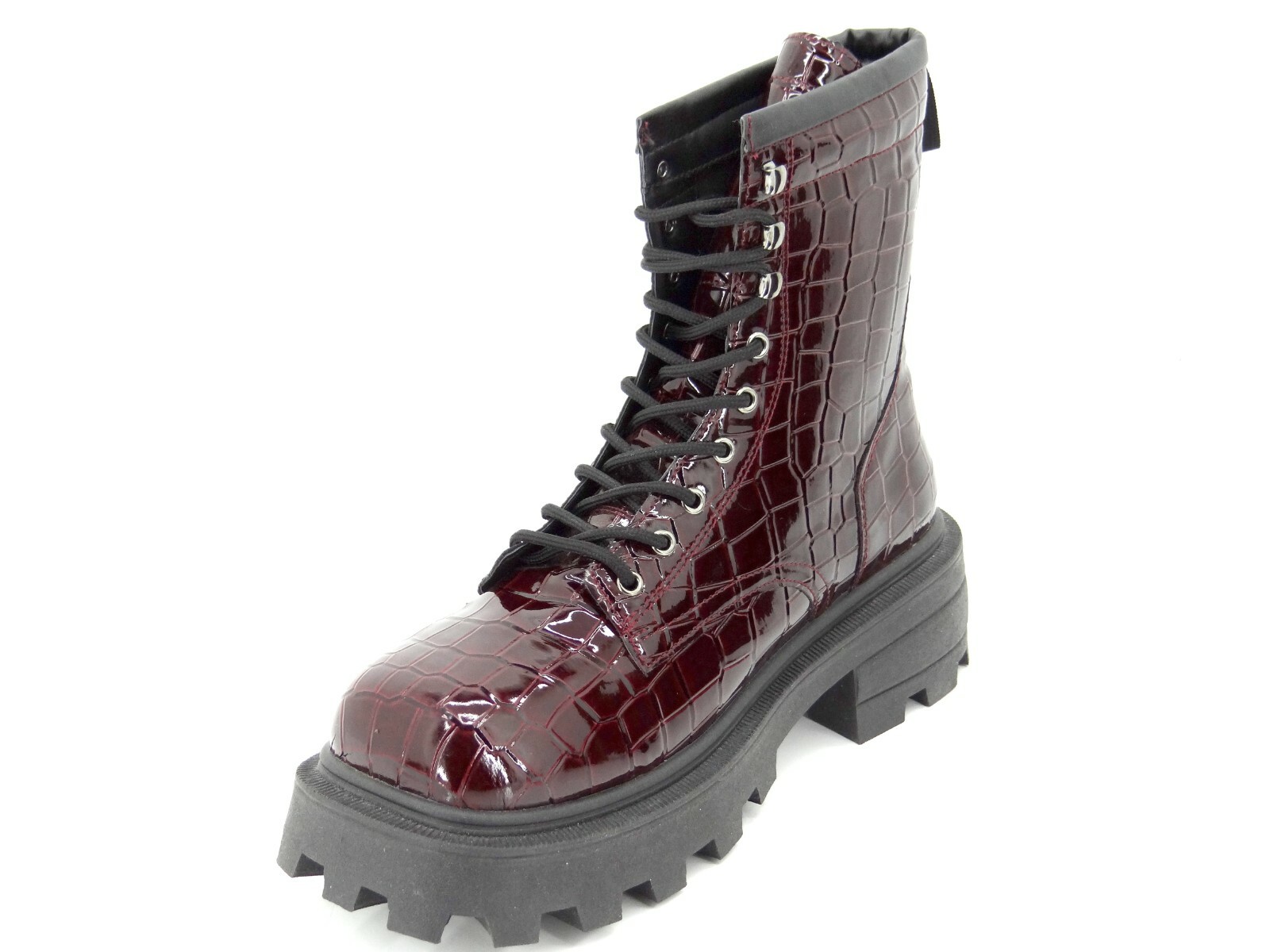 Topshop Bae Women's Shoes Boots Ankle Boots Crocodile Effect Size: 41 image 7