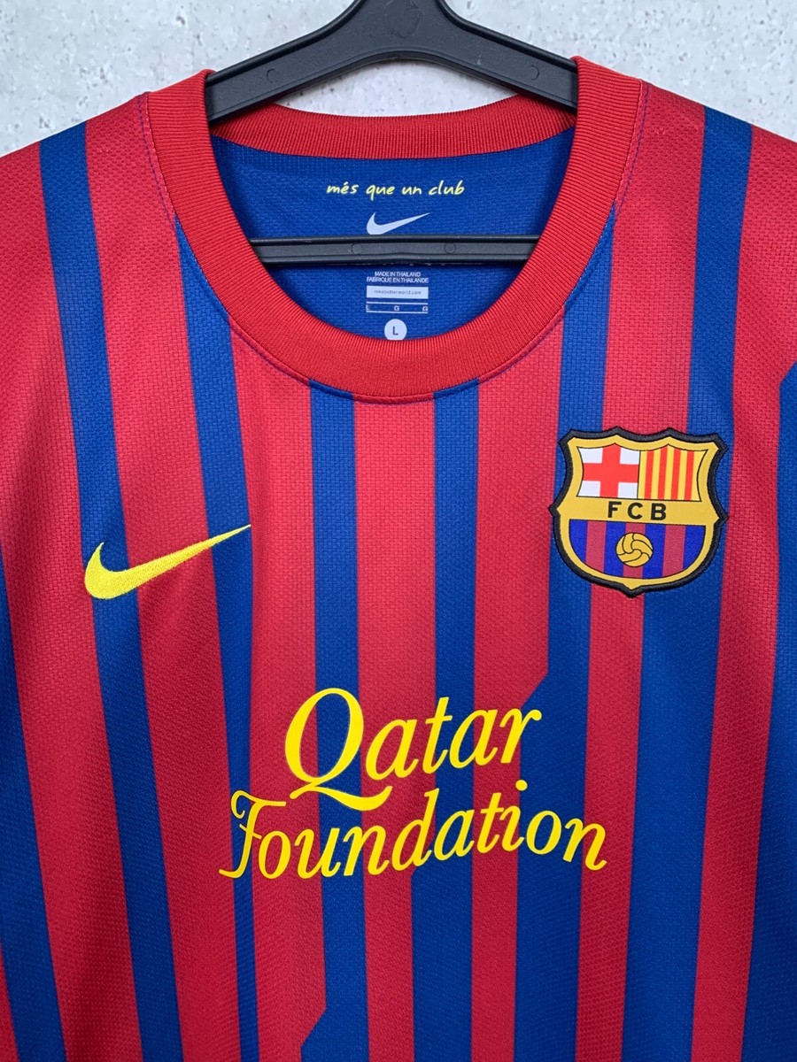 Maillot Domicile FC Barcelone 2010-2011 – #6 XAVI, Taille XL, Nike, Occasion
