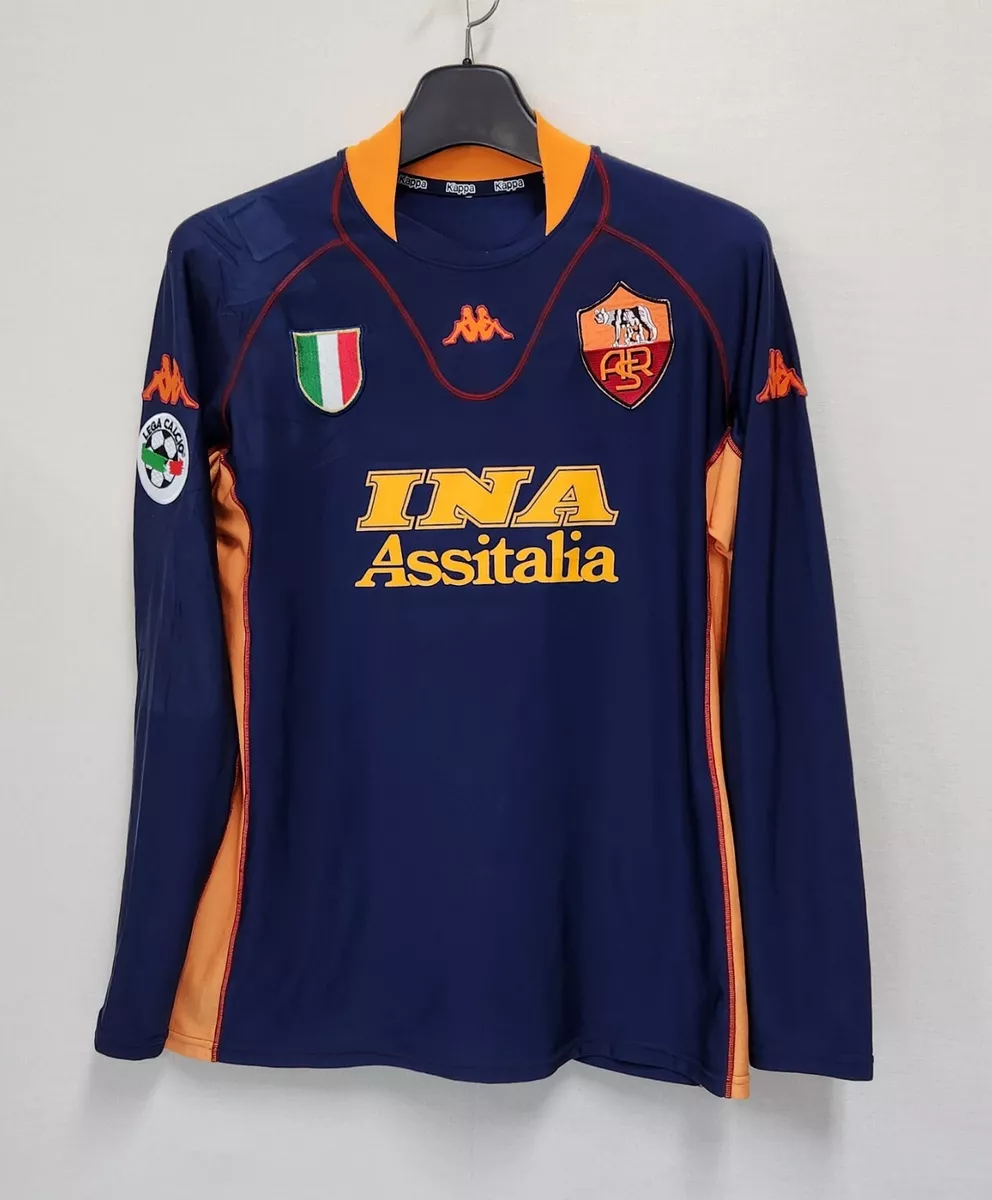 2001 02 AS ROMA Third L S No.10 TOTTI SERIE A 01 02 ASM jersey shirt sz M