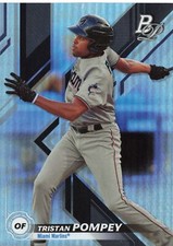 Tristan Pompey 2019 Bowman Platinum #TOP-40 Miami Marlins Baseball