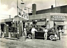 SKELLY GAS STATION AURORA TIRE & BATTERY SERVICE GAS STATION  PHOTO  5x7 REPRINT
